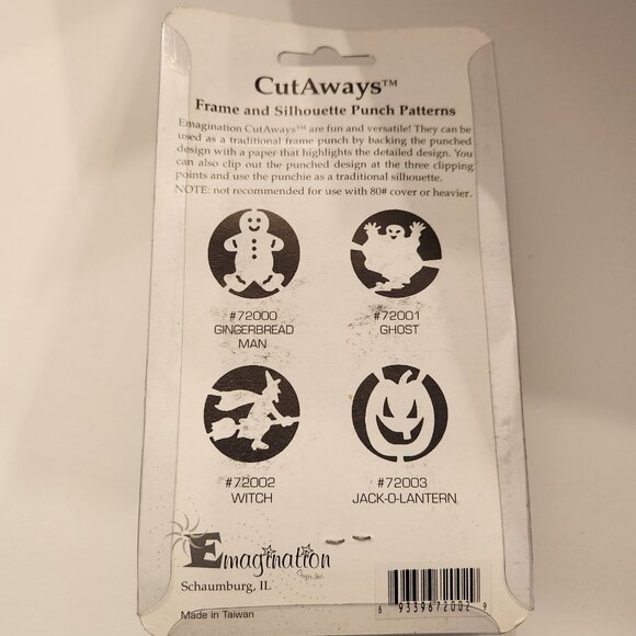 Witch Cutaways Hole Punch Emagination paper Scrapbook Halloween Holiday - Picture 6 of 6